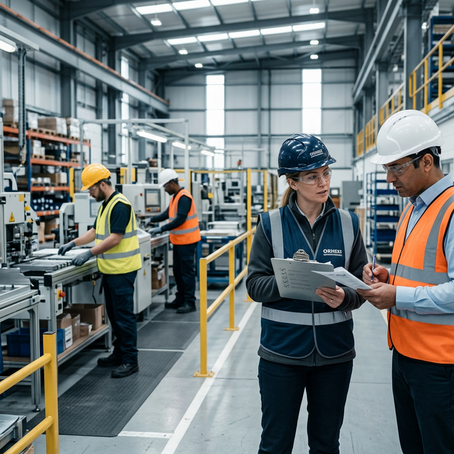 Specjaliści BAJLEX podczas audytu bezpieczeństwa i higieny pracy w firmie